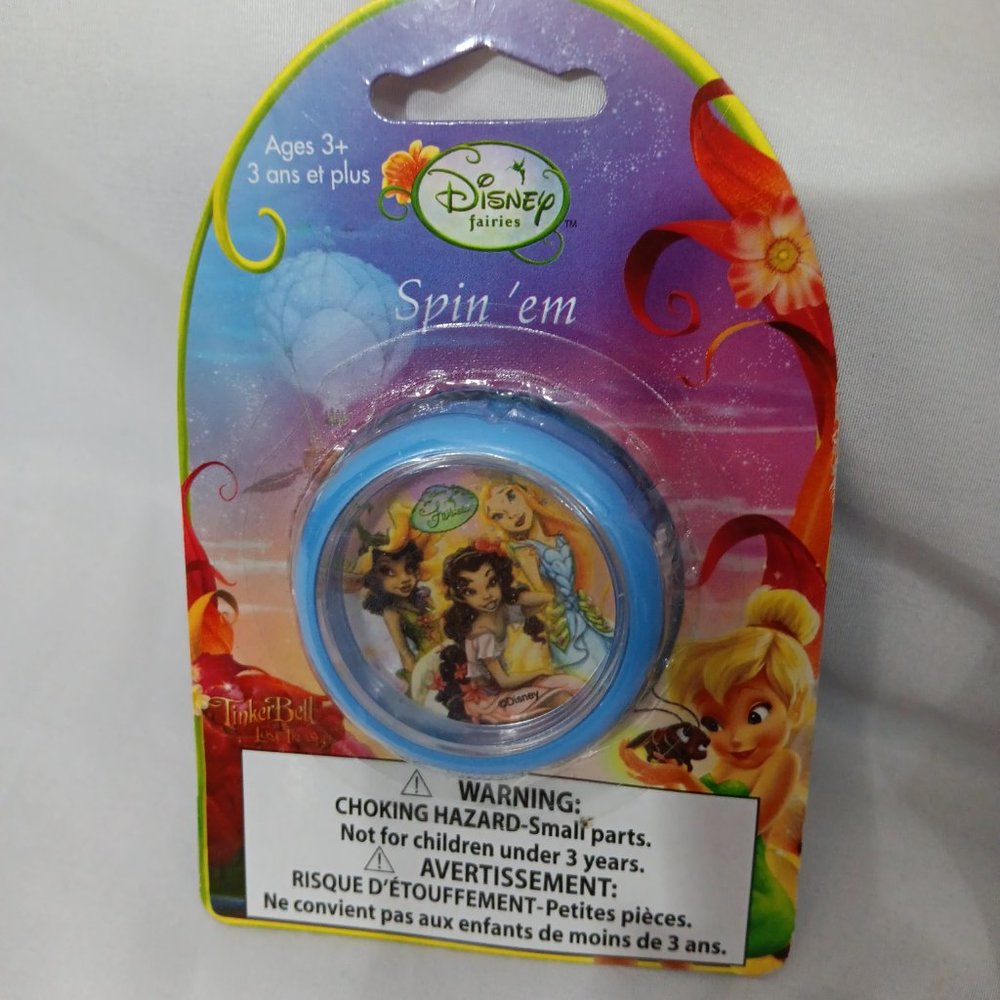 Disney Fairies Tinkerbell and Friends Bundle 2 Paddle Balls - 1 DVD - 2 Spin'em - Picture 11 of 14